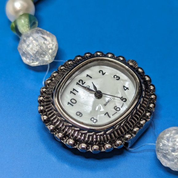 Artisan  Floating Bracelet Hand made Glass foil beads Fx Pearls & More - Picture 3 of 8